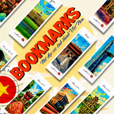 Bookmark kẹp sách lưu niệm Việt Nam